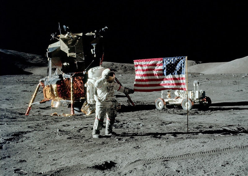 The U.S landed to the Moon for the first time since 1972.