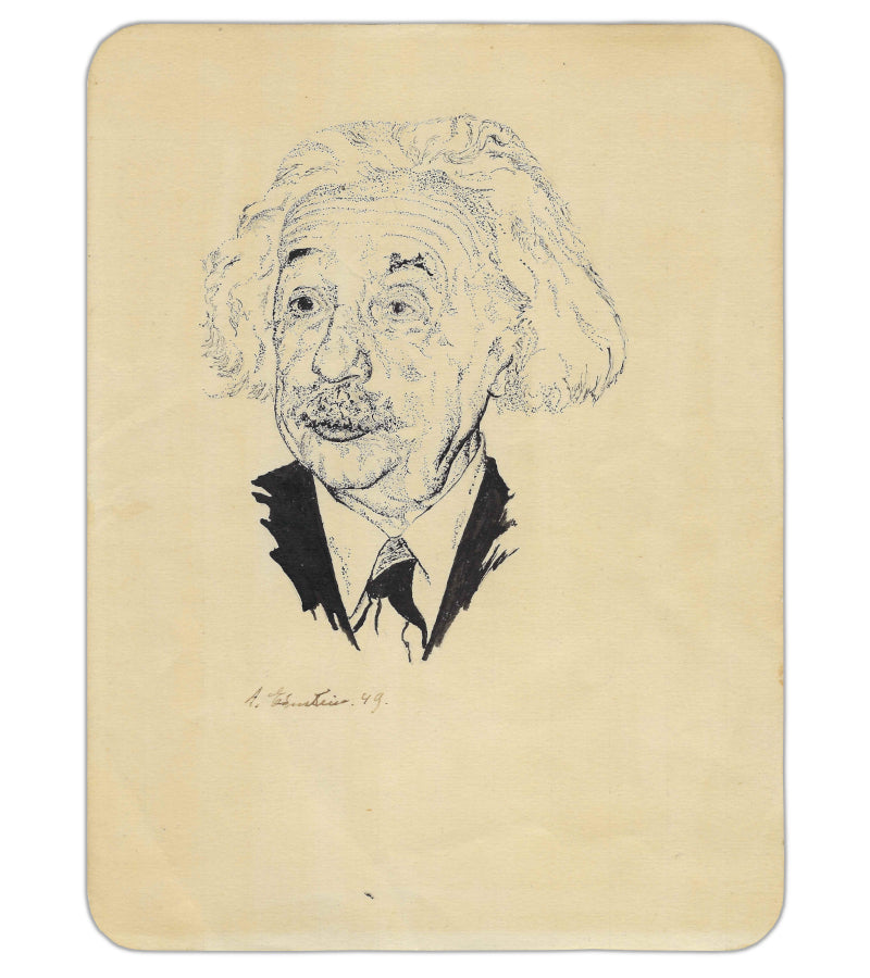 Paul Fraser Collectibles | Albert Einstein signed portrait