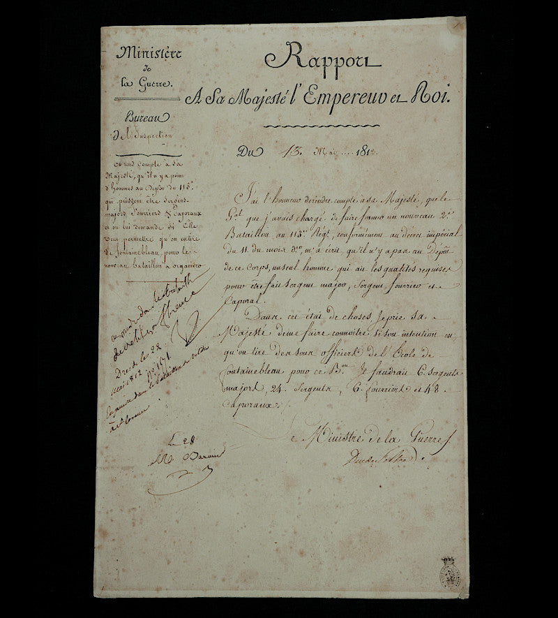 Paul Fraser Collectibles | Napoleon Bonaparte signed document