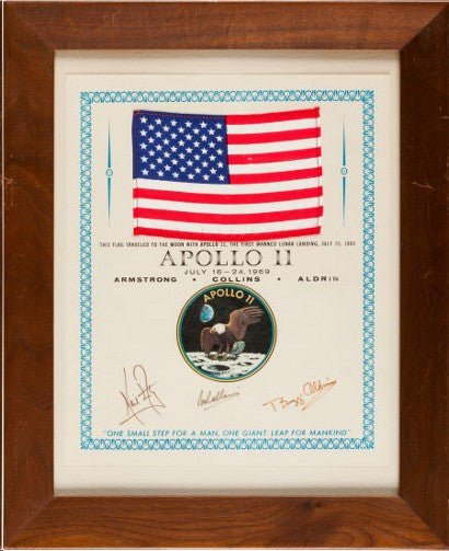 Apollo 11 flown flag 