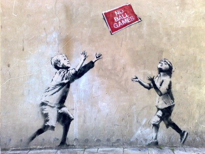 Banksy No Ball Games 