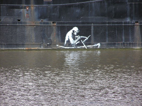 Banksy skeleton 