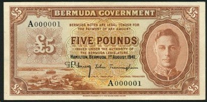 Bermuda banknote Spinks 