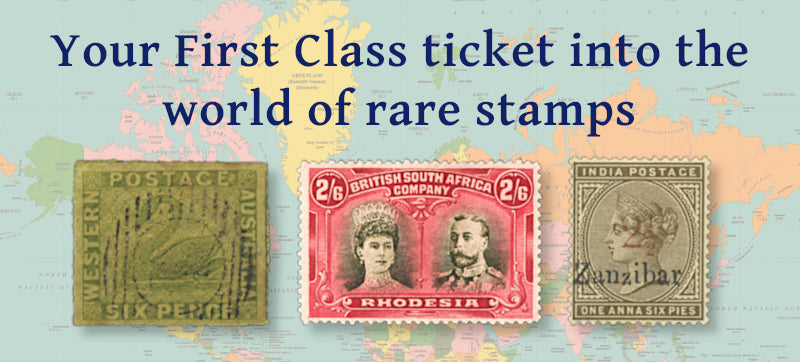 your first class ticket into the world of rare stamps