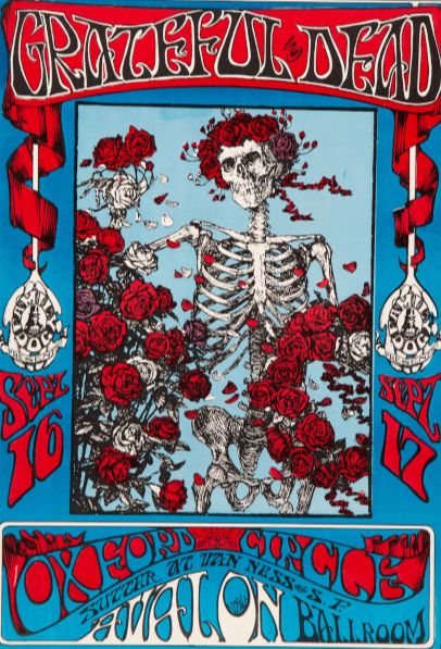 Paul Fraser Collectibles | 1966 Grateful Dead poster for two concerts in San Francisco