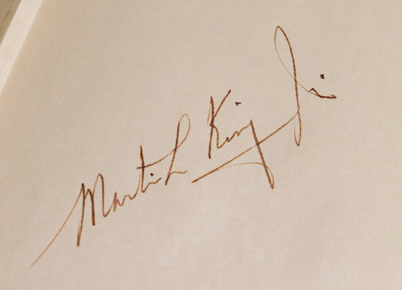 Paul Fraser Collectibles | Martin Luther King Jr. signed book