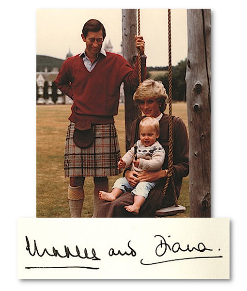 A 1983 Royal Christmas card signed by Prince Charles and Princess Diana