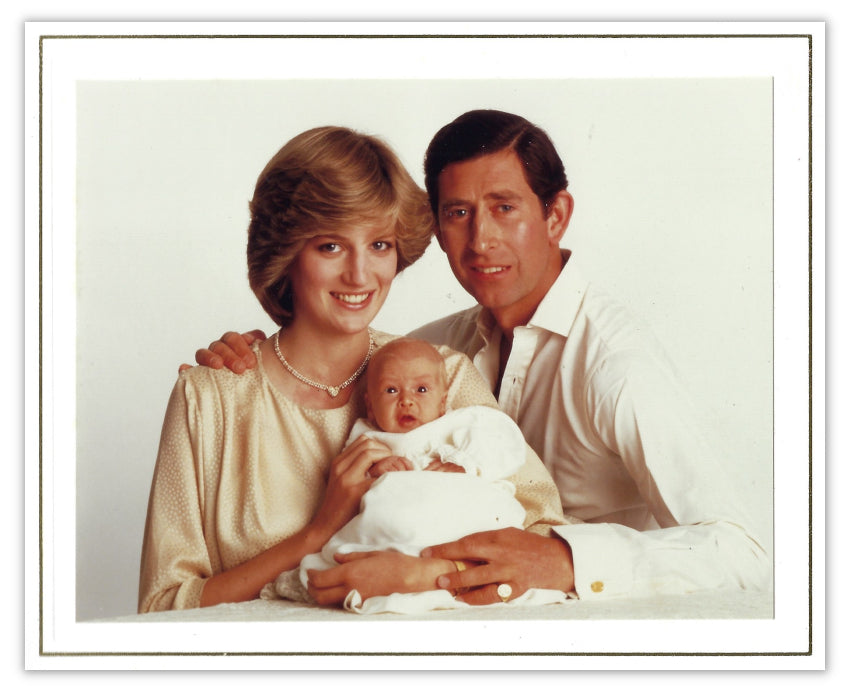 Charles and Diana signed Christmas card
