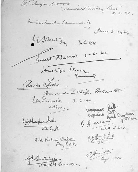 Churchill signatures 