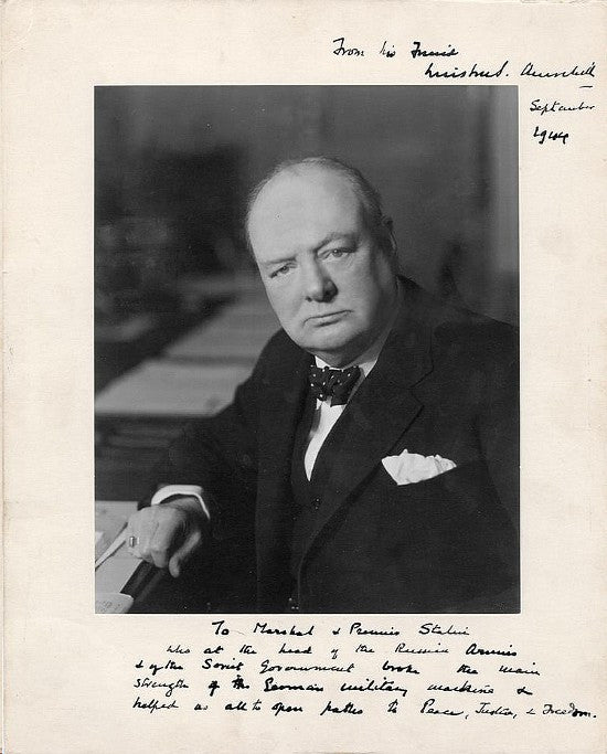Churchill signed photo 