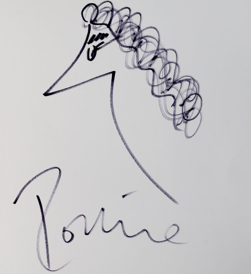 Paul Fraser Collectibles | Ronnie Wood signed self-portrait sketch