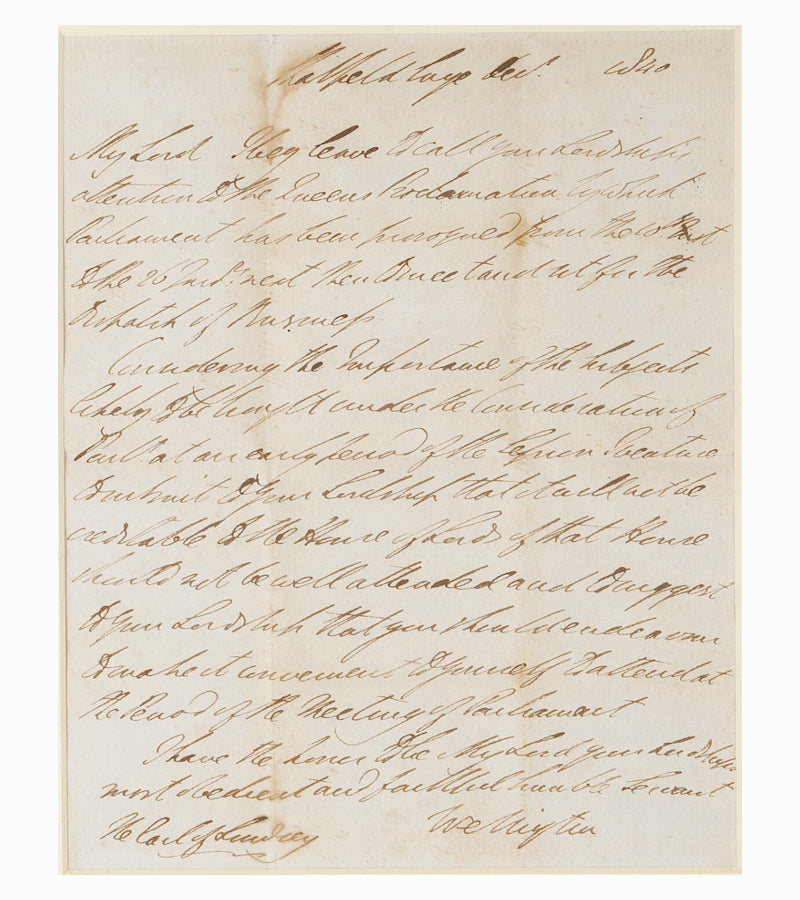 Paul Fraser Collectibles | Duke of Wellington signed handwritten letter