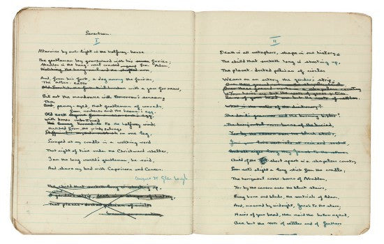 Dylan Thomas notebook 