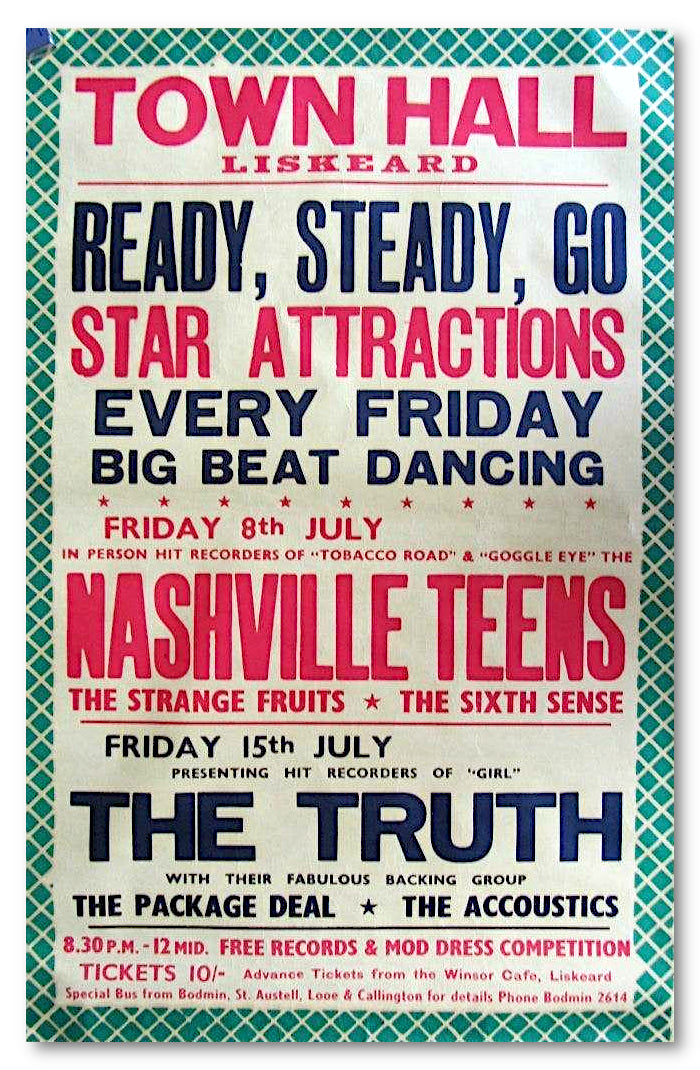 Paul Fraser Collectibles | Original Nashville Teens 1966 music poster