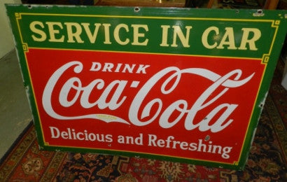 extremely rare Coca Cola â€˜Cokeâ€™ sign advertising410.jpg 