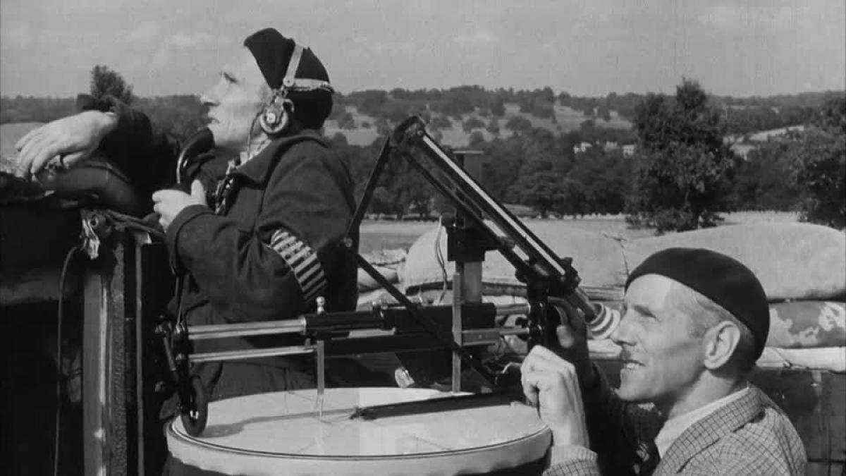 The Royal Observer Corps keep watch for German planes