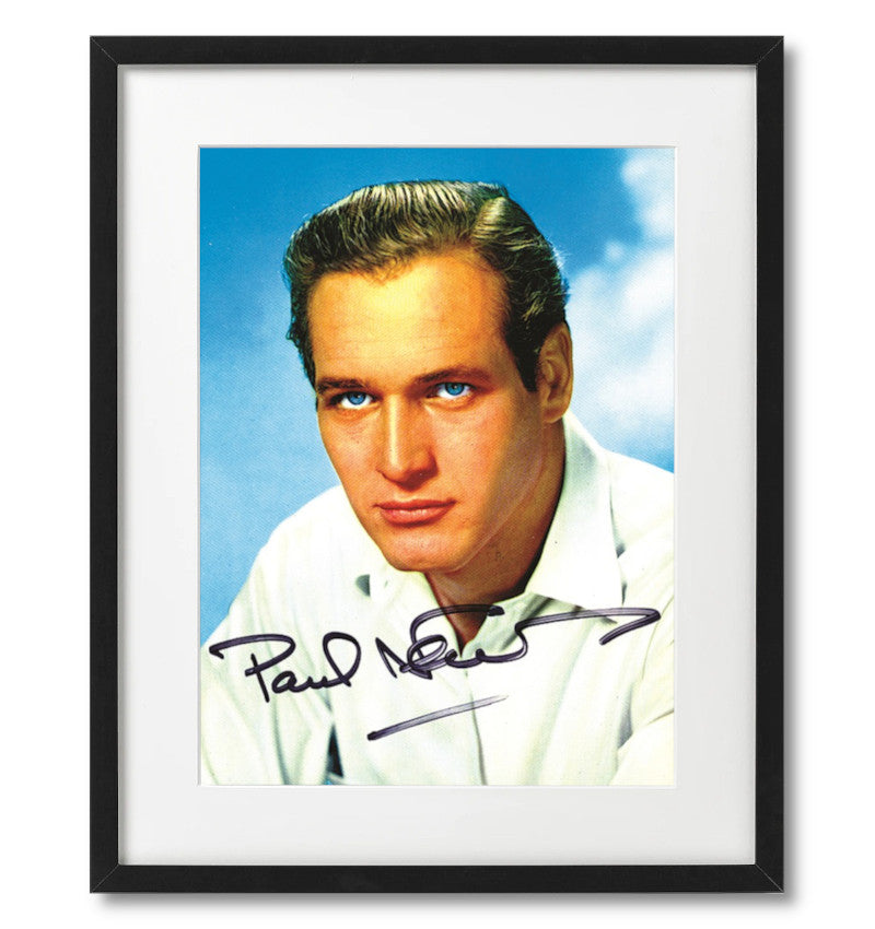 Paul Fraser Collectibles | Paul Newman signed promotional postcard