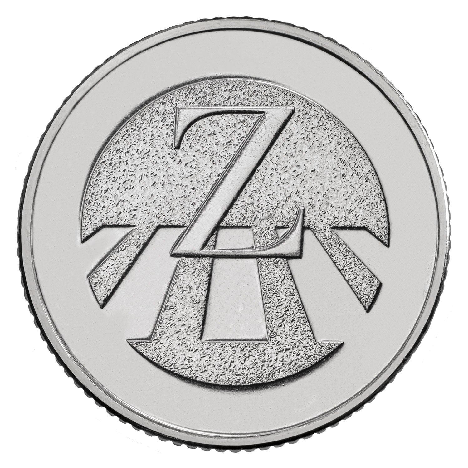 a 2019 10p coin for the letter Z