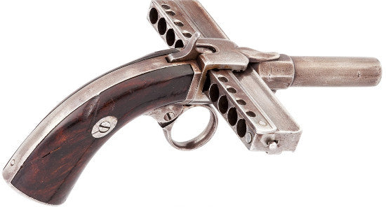 Harmonica pinfire pistol