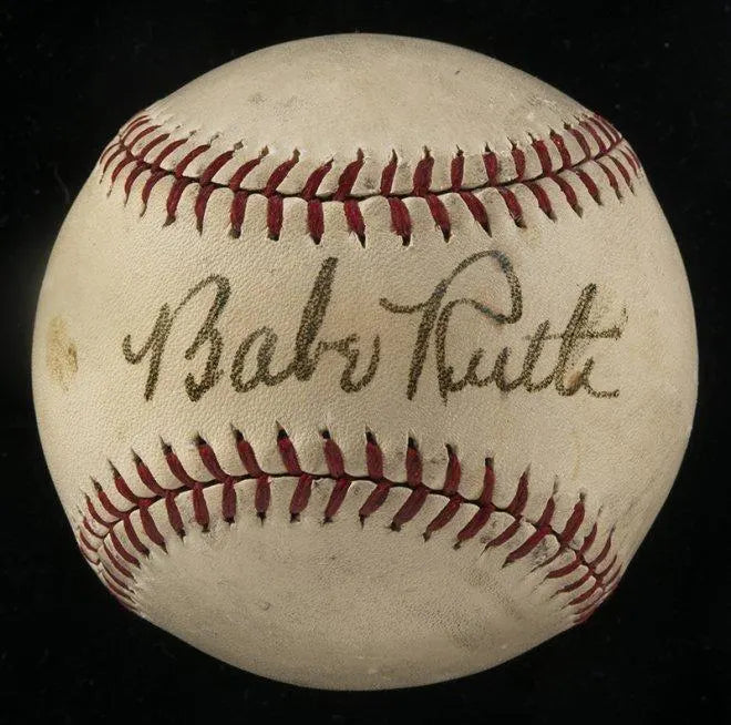 Babe Ruth signed baseball