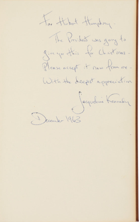 Jacqueline Kennedy signed 