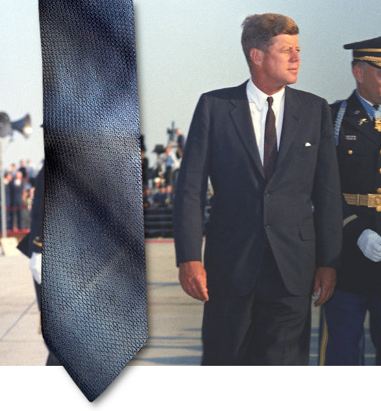 A John F. Kennedy owned and worn silk necktie