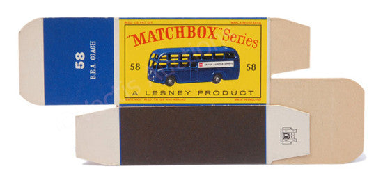Matchbox empty box 
