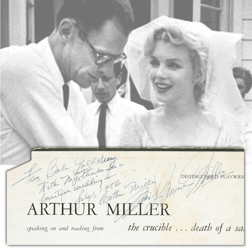 A record album signed by Marilyn Monroe Miller and Arthur Miller