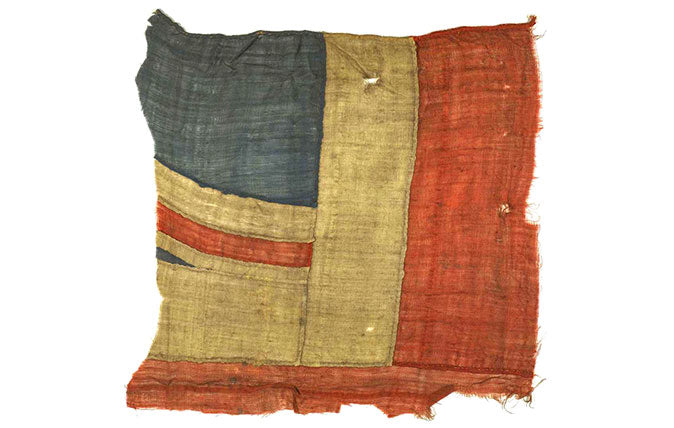 Nelson flag Battle of Trafalgar fragment