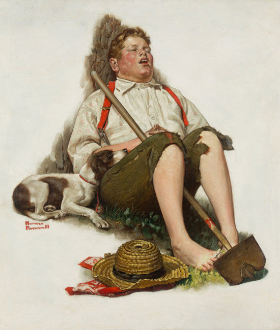 Norman Rockwell Lazybones 