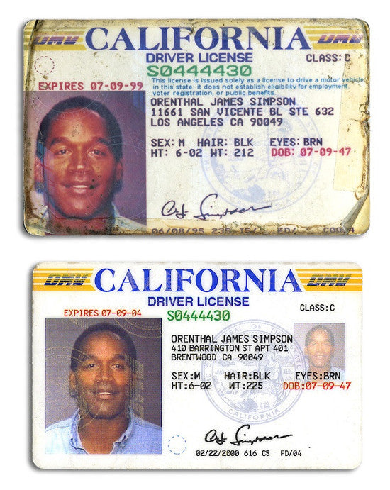 OJ Simpsons licenses 