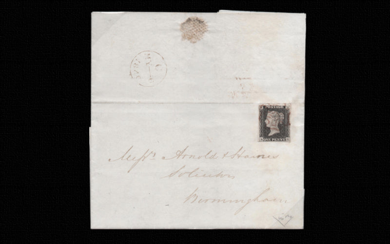 Great Britain 1840 1d black, plate 1a, SG2