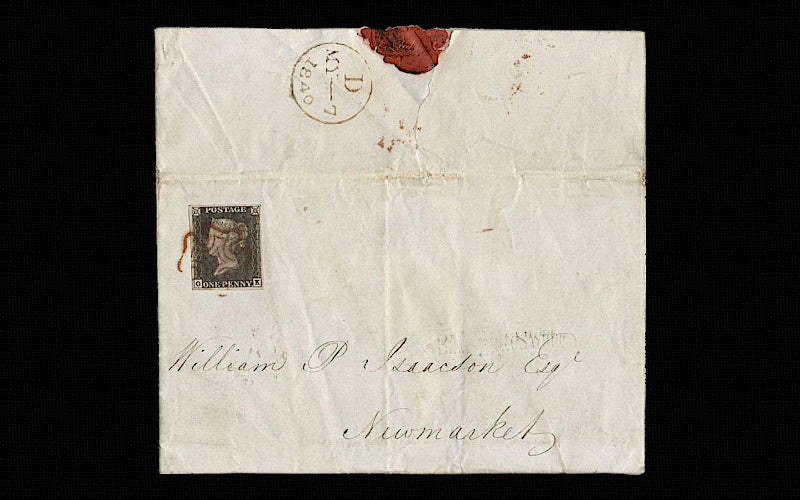Great Britain 1840 1d grey black, plate 1a, SG3