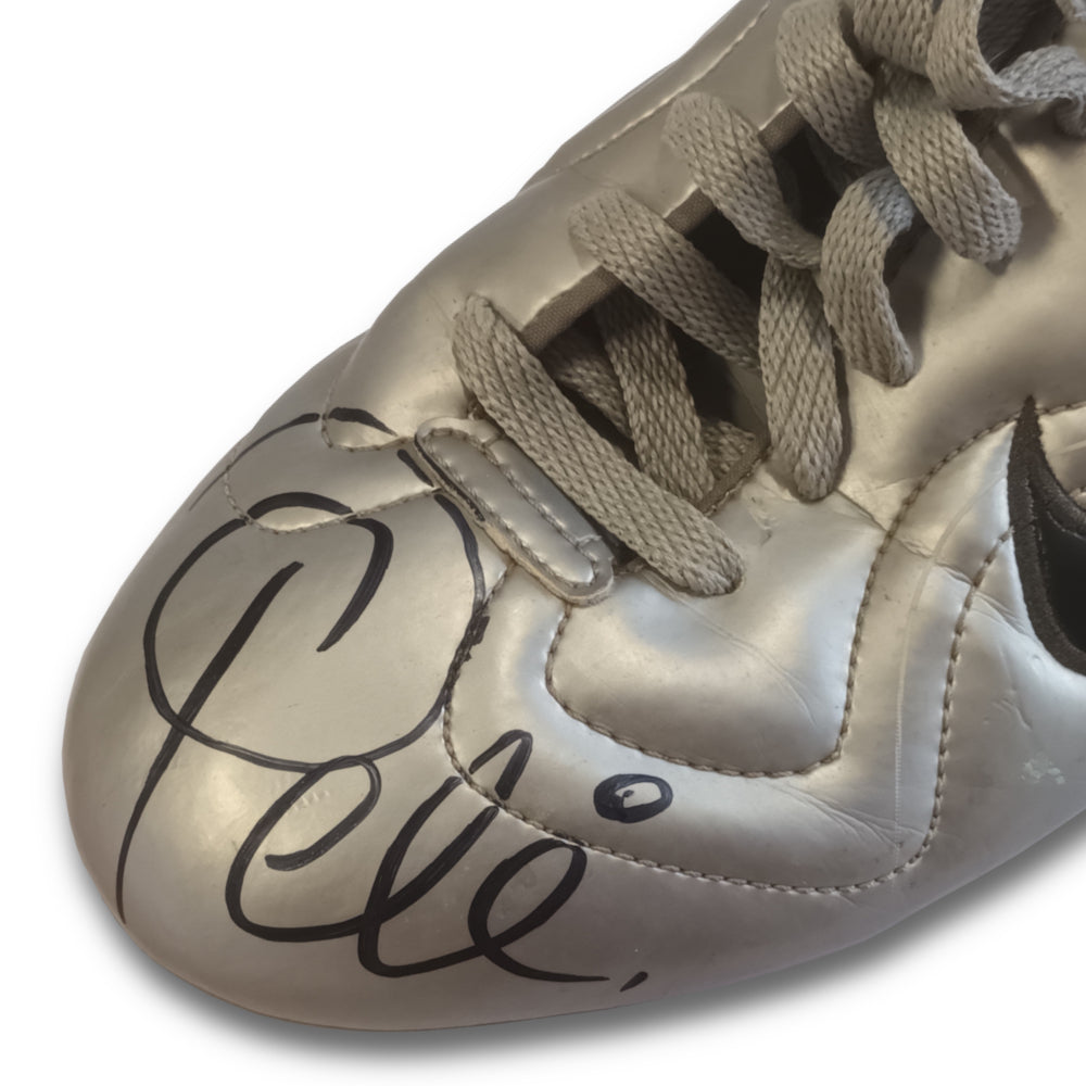 Pele signed football boot