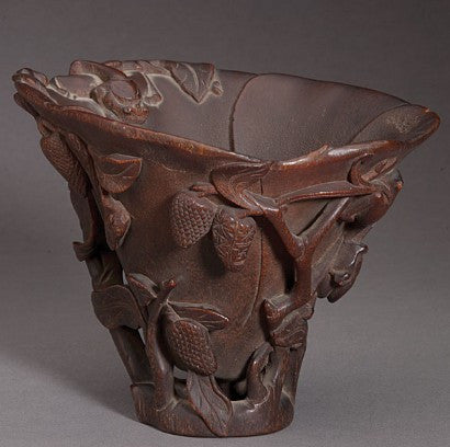 A rhino liberation cup will auction in December. 
