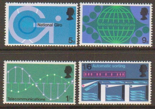 1969 Post Office Technology stamp issues