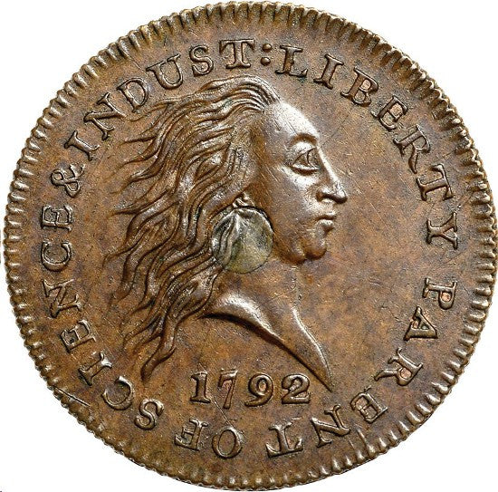 silver cent 1792 