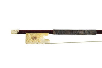 A gold and ivory-mounted Vuillaume violin bow 