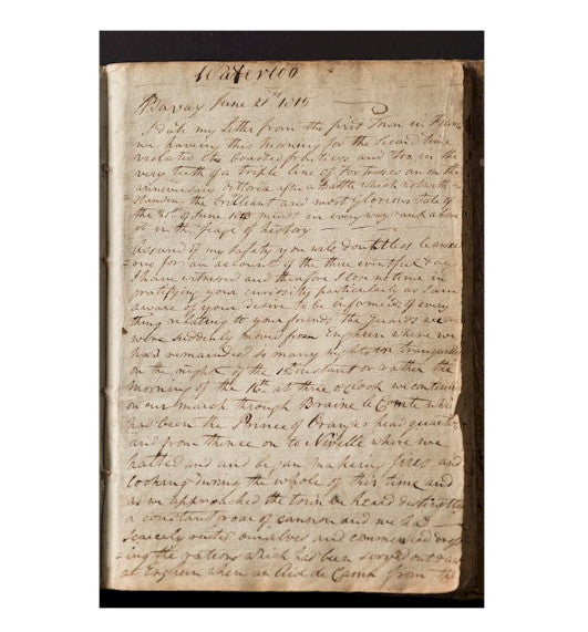 Waterloo letter Bearnes 