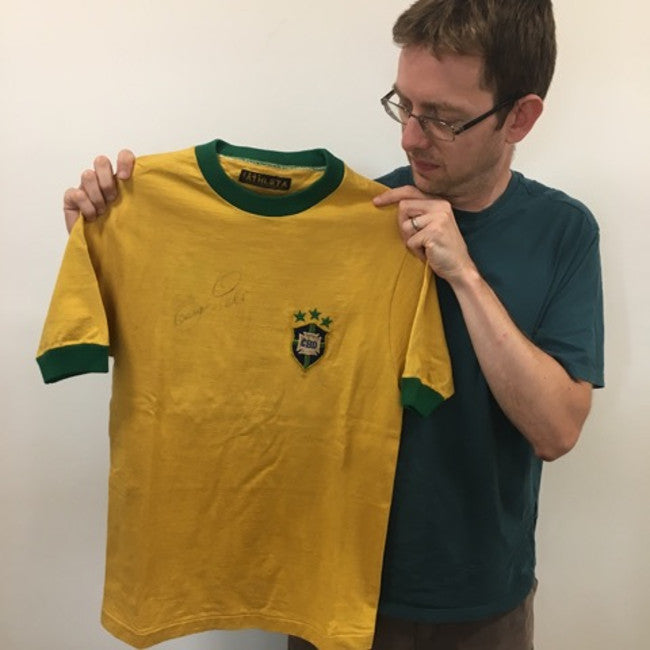 Pele game-worn and signed 1970 Brazil 