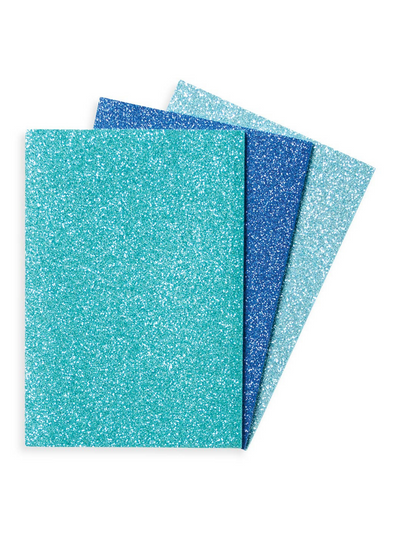 Oh My Glitter! Notebooks: Aquamarine & Sapphire - Set of 3
