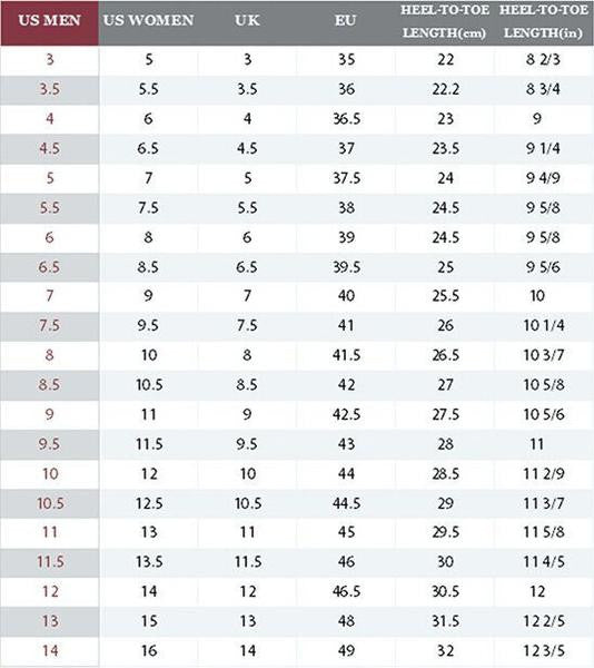 converse all star sizing chart