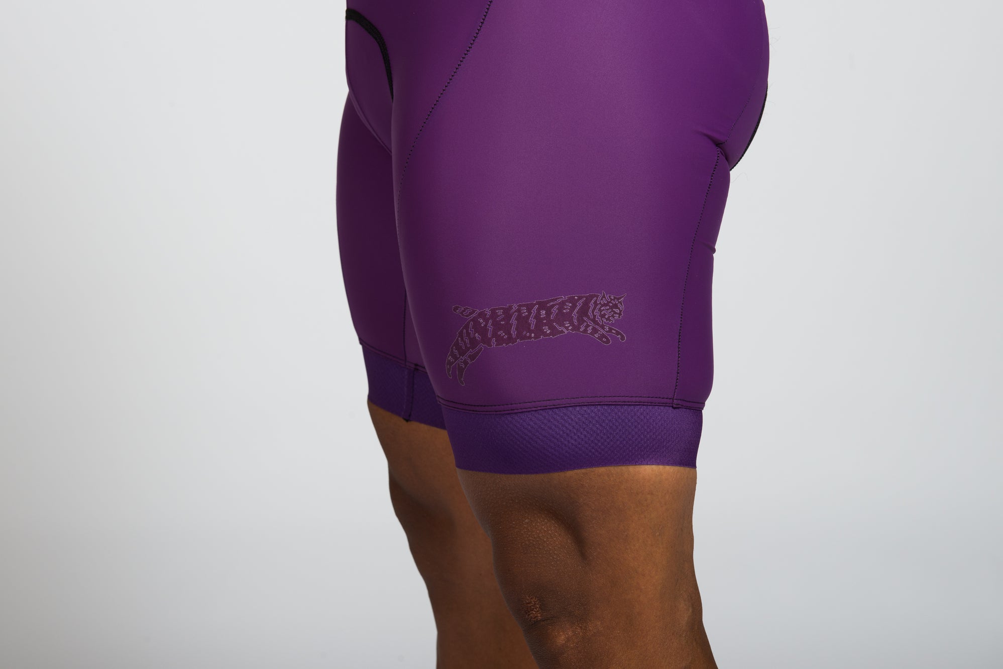 purple bib shorts