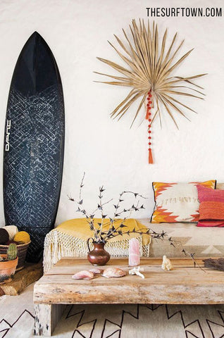 Decoración veraniega con tablas de surf