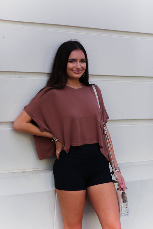 Black and Brown Faux Leather Shorts - Kendry Collection Boutique