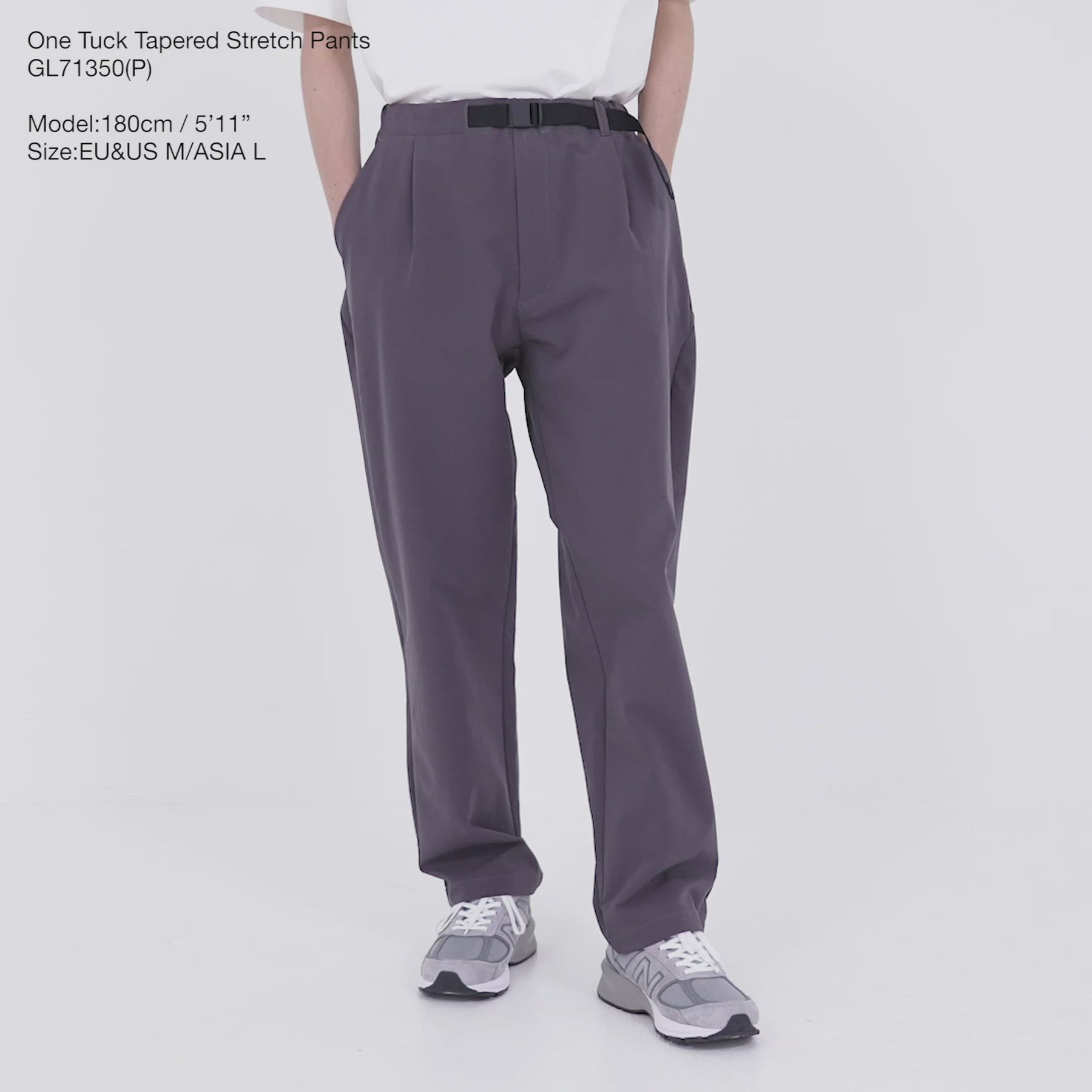 Rich I UNCLE TUCK TAPERED TROUSERS スラックス-