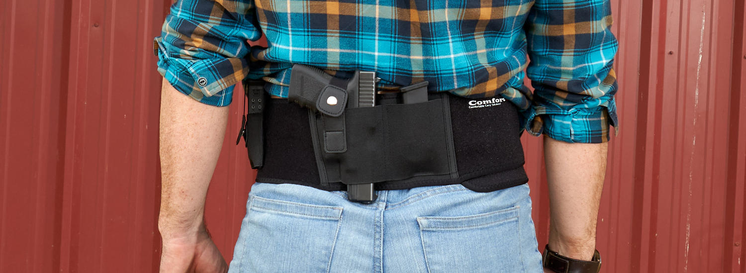  WeArkoTac Belly Band Holster - Comfortable Gun Holsters for  Men Women Concealed Carry - Fits Most Pistols - Enhanced Design and Easy  Gun Release Belly Band Holster : Sports & Outdoors