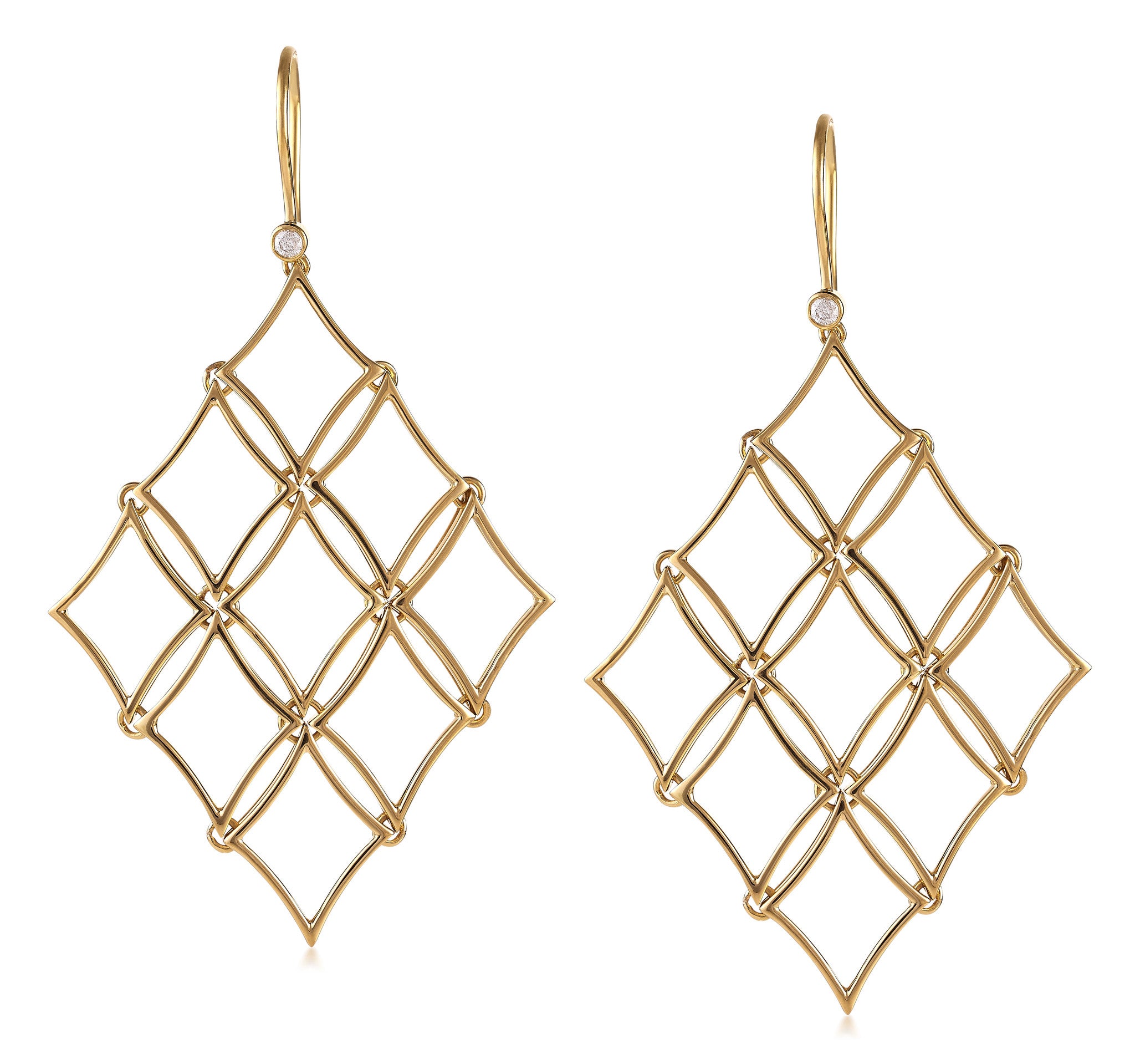 North Star Diamond Chandelier Earrings