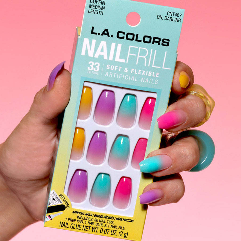 Nail Frill Artificial Nail Tip (carded) | L.A. COLORS