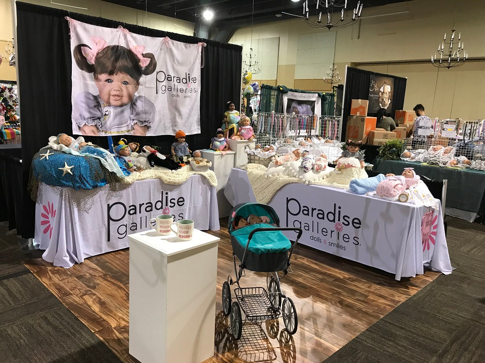 Paradise Galleries Booth for the Rose Doll Expo